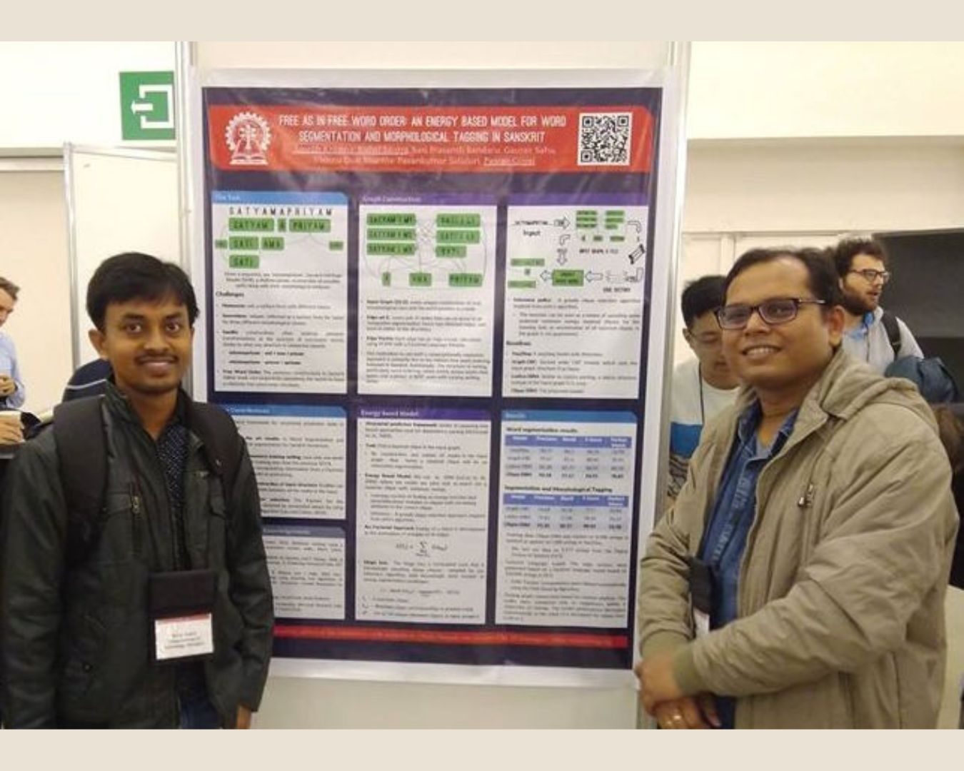 Poster session with students.