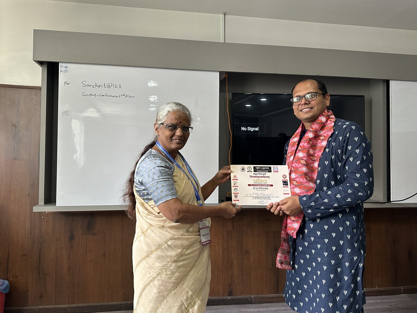 Being honoured for WSC.